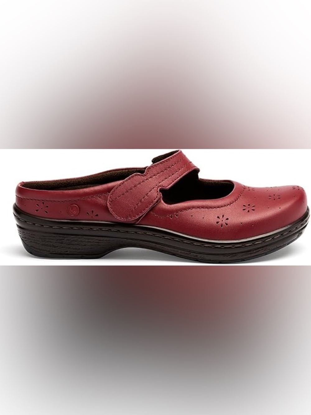 Klogs Mary Jane Adjustable Strap in Red